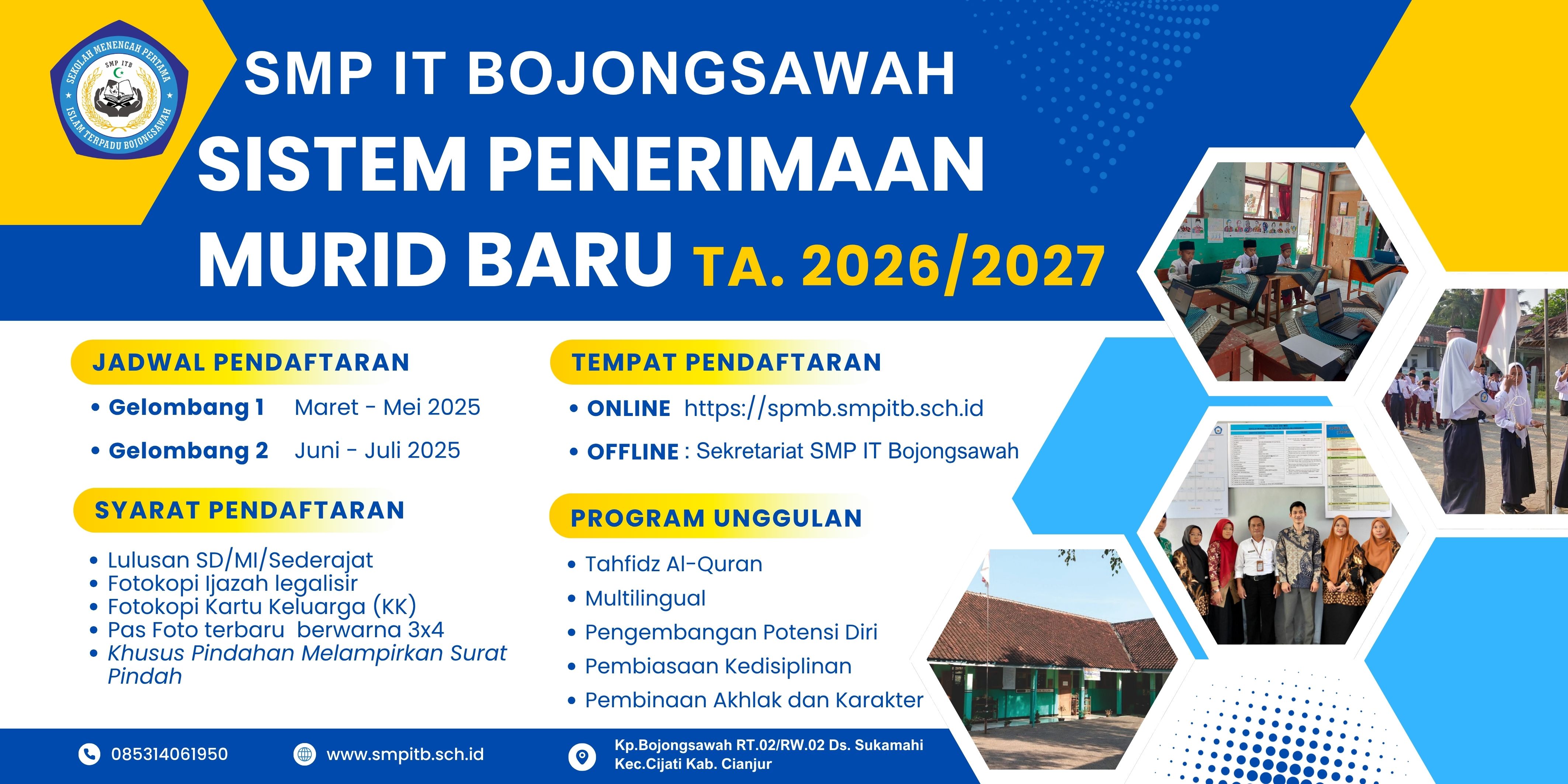 SPMB SMP IT BOJONGSAWAH TAHUN 2026/2027